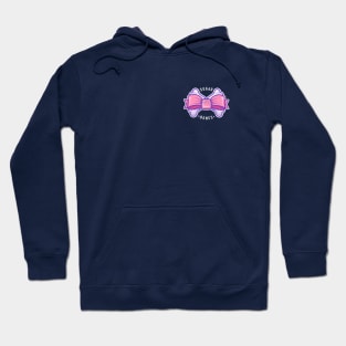 Cute Bow Pocket Tee on dark colours Hoodie